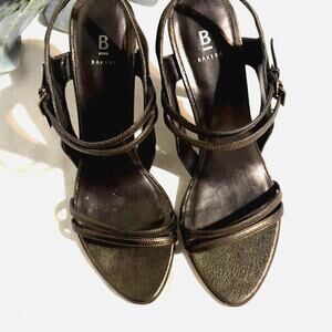 Bakers Bronze Womens High Heels Size 8M Scotti Bronze Ankle Strap 4" Heel